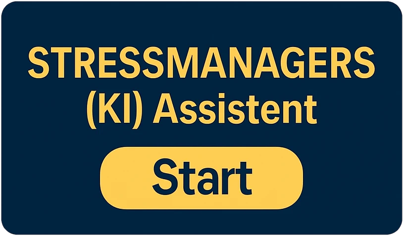 Button-Grafik für den "Stressmanagers"-Assistent mit dem Label "Start"