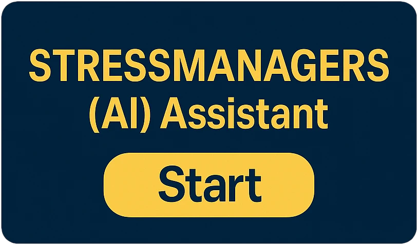 Button for the "Stressmanagers" Assistant with the label "Start"